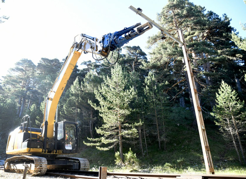 Adif avanza en las obras de renovación integral de la línea Cercedilla-Cotos